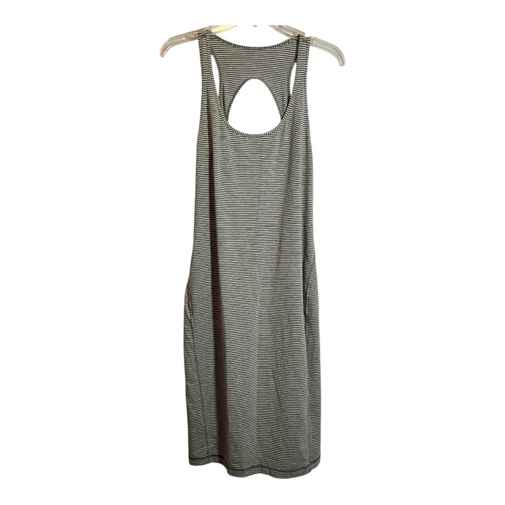 Lululemon Go For It Hyper Striped Open Back Scoopneck Popover Dress Size 4/6